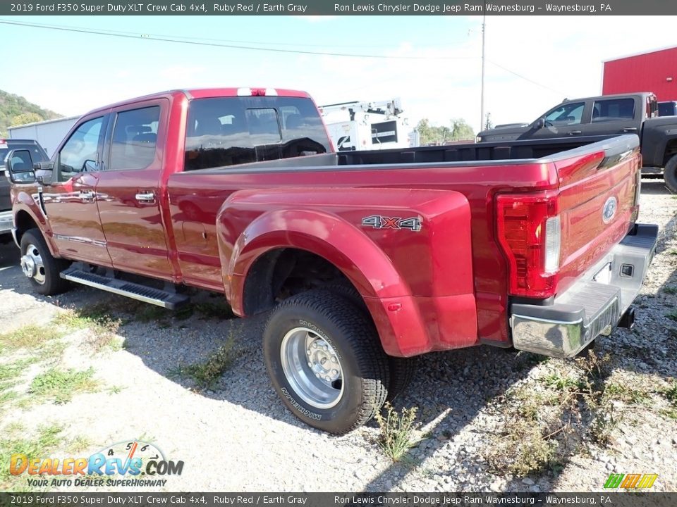 2019 Ford F350 Super Duty XLT Crew Cab 4x4 Ruby Red / Earth Gray Photo #2