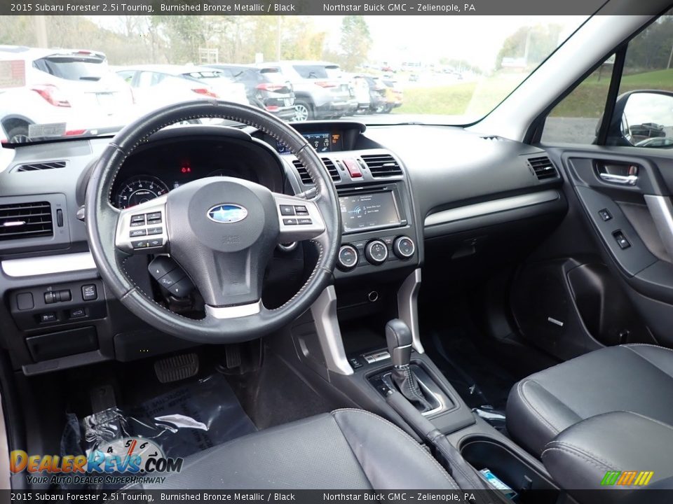 Black Interior - 2015 Subaru Forester 2.5i Touring Photo #17