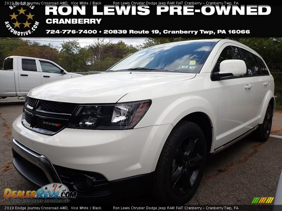 2019 Dodge Journey Crossroad AWD Vice White / Black Photo #1