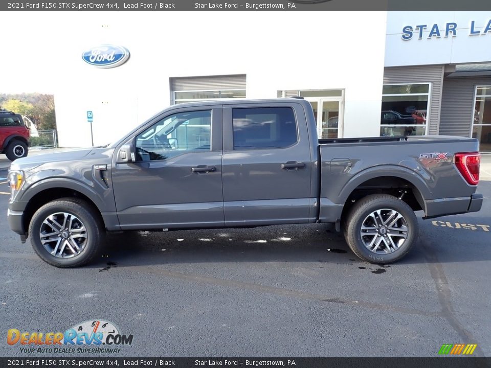 2021 Ford F150 STX SuperCrew 4x4 Lead Foot / Black Photo #2