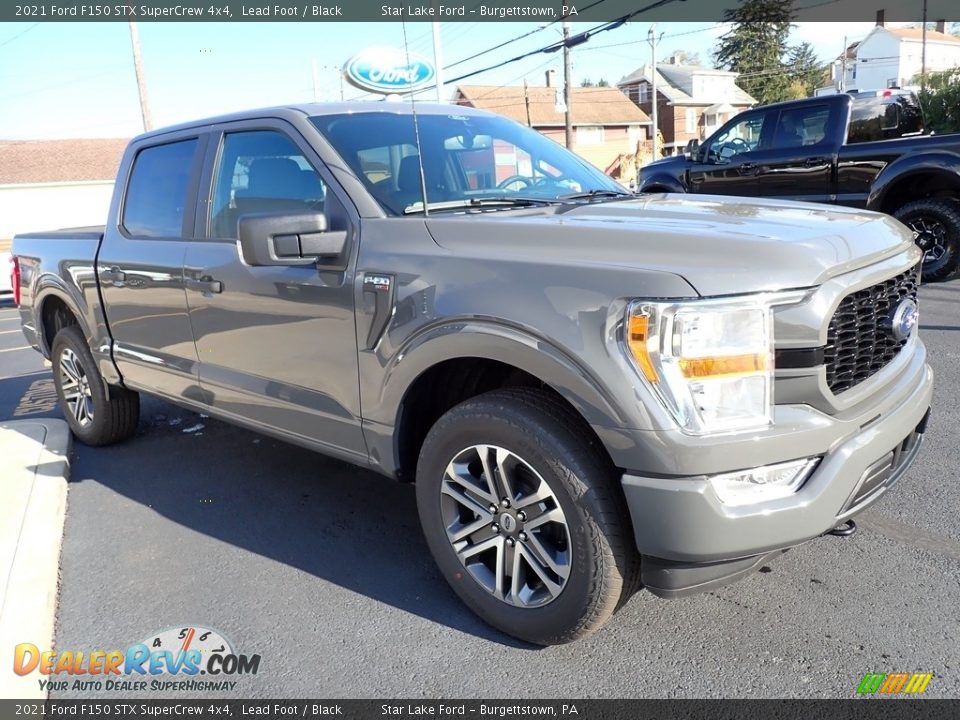 Front 3/4 View of 2021 Ford F150 STX SuperCrew 4x4 Photo #7