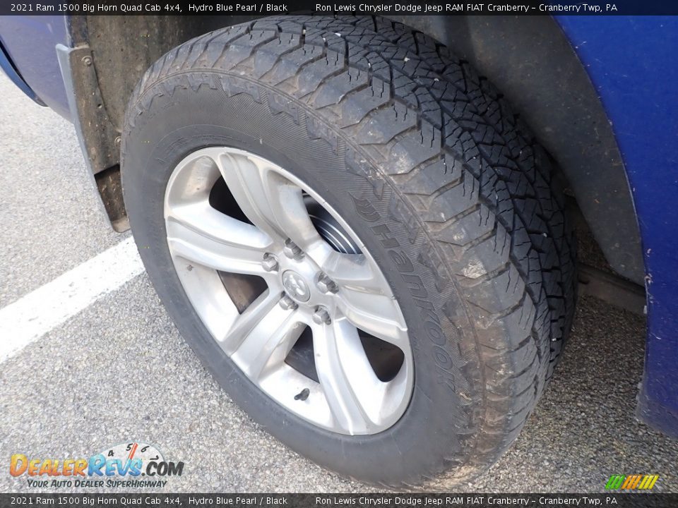 2021 Ram 1500 Big Horn Quad Cab 4x4 Hydro Blue Pearl / Black Photo #5