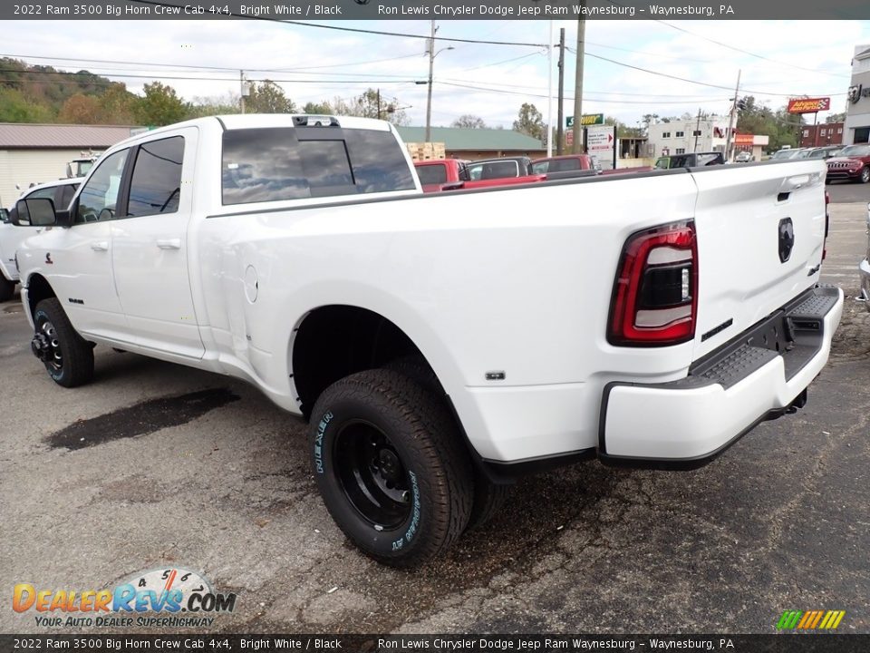 2022 Ram 3500 Big Horn Crew Cab 4x4 Bright White / Black Photo #3