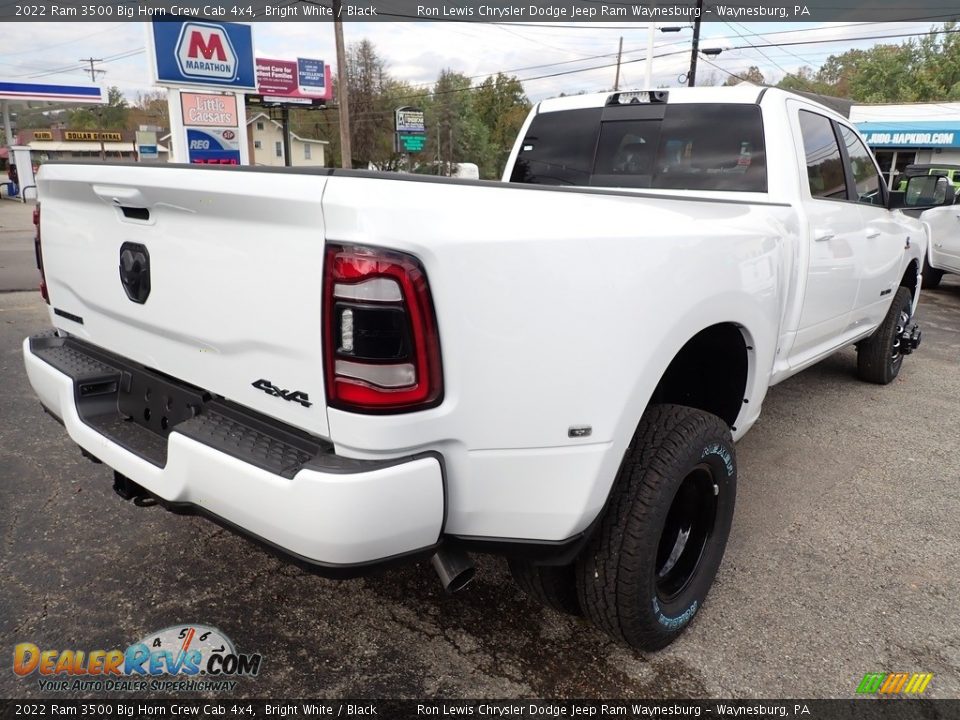 2022 Ram 3500 Big Horn Crew Cab 4x4 Bright White / Black Photo #5