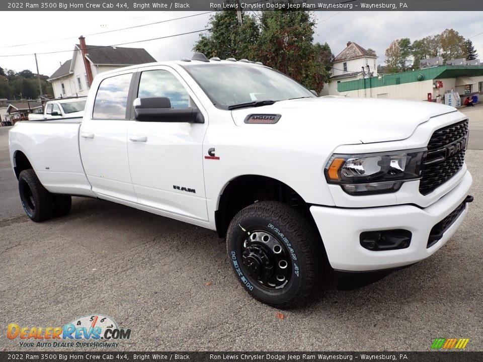 2022 Ram 3500 Big Horn Crew Cab 4x4 Bright White / Black Photo #7