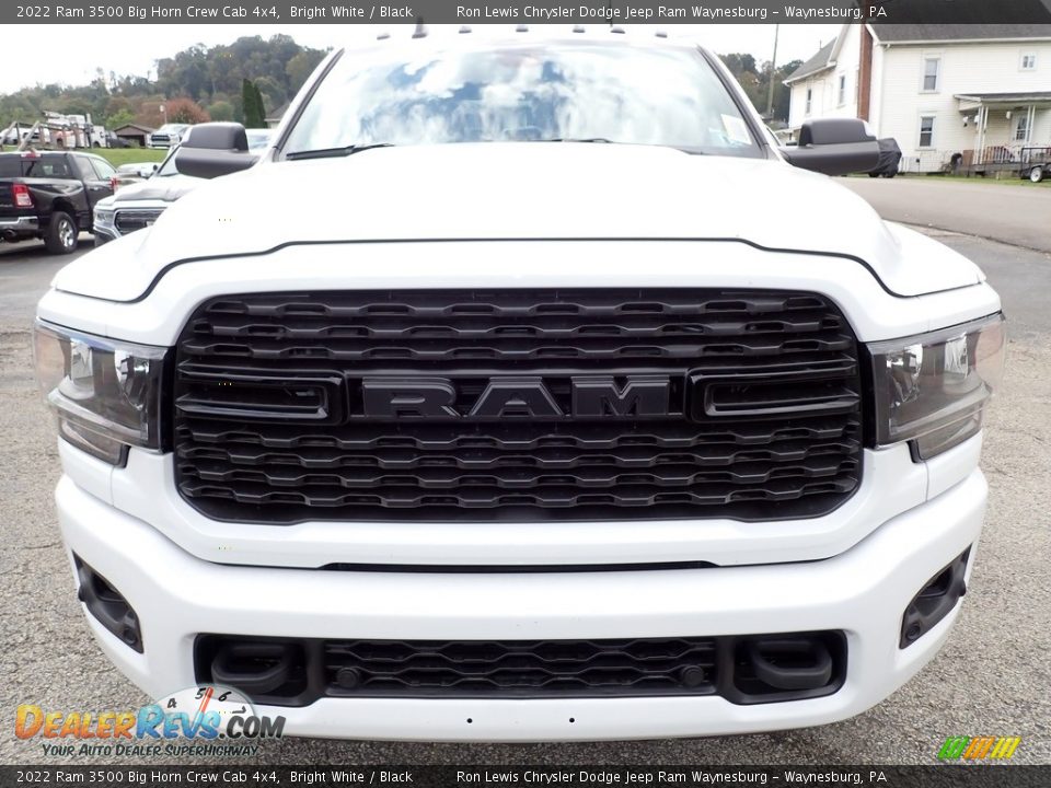 2022 Ram 3500 Big Horn Crew Cab 4x4 Bright White / Black Photo #8