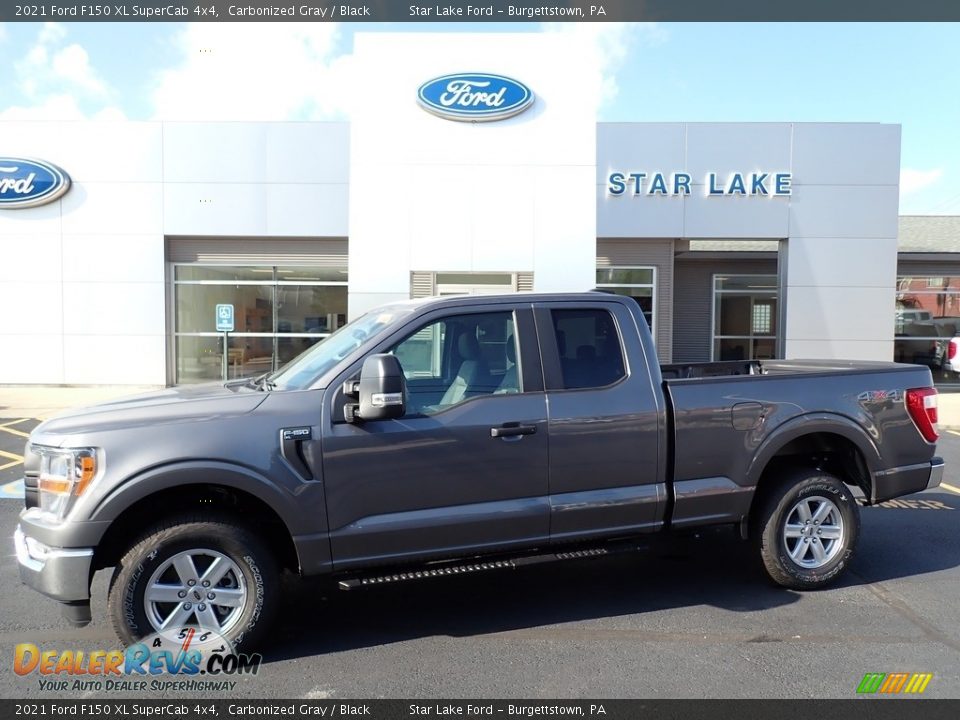 2021 Ford F150 XL SuperCab 4x4 Carbonized Gray / Black Photo #1