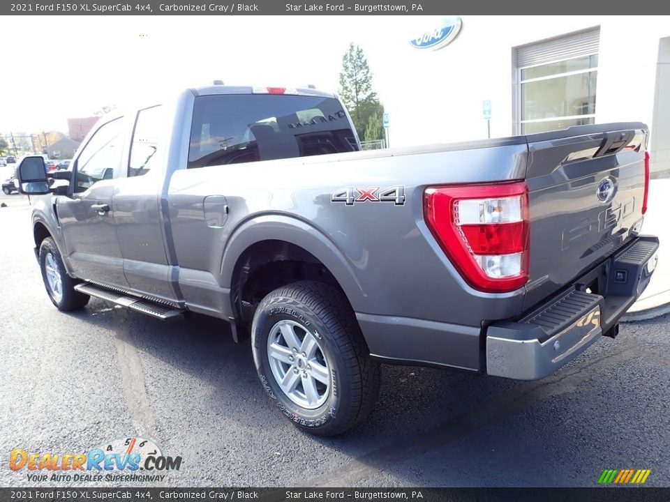 2021 Ford F150 XL SuperCab 4x4 Carbonized Gray / Black Photo #3