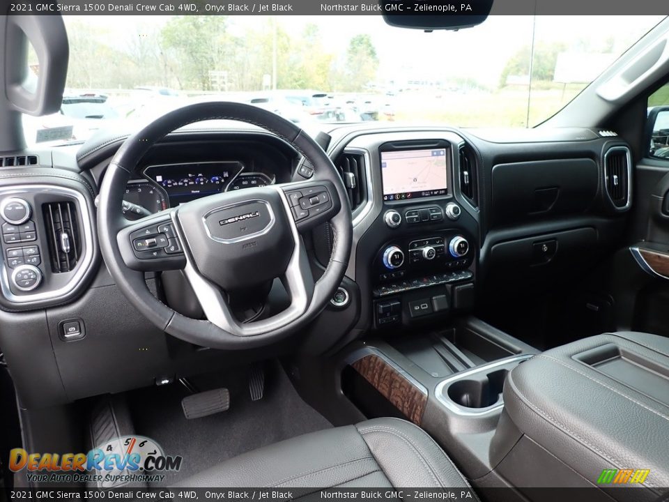 Jet Black Interior - 2021 GMC Sierra 1500 Denali Crew Cab 4WD Photo #15