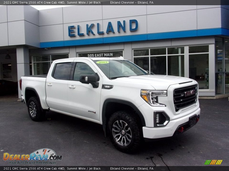 2021 GMC Sierra 1500 AT4 Crew Cab 4WD Summit White / Jet Black Photo #1