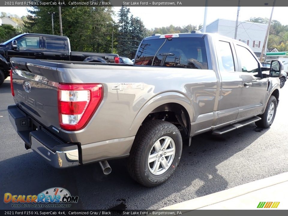 2021 Ford F150 XL SuperCab 4x4 Carbonized Gray / Black Photo #5