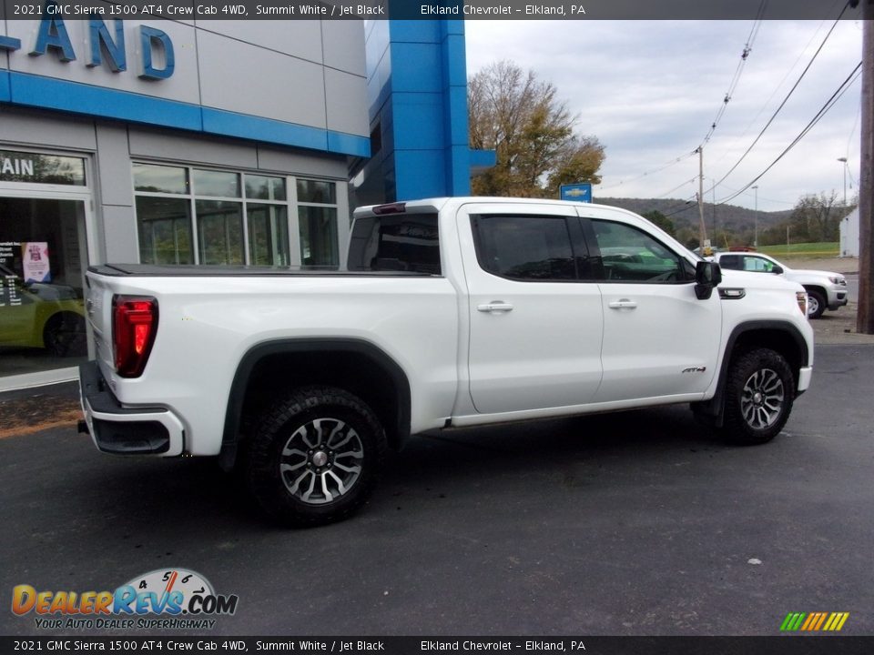 2021 GMC Sierra 1500 AT4 Crew Cab 4WD Summit White / Jet Black Photo #3