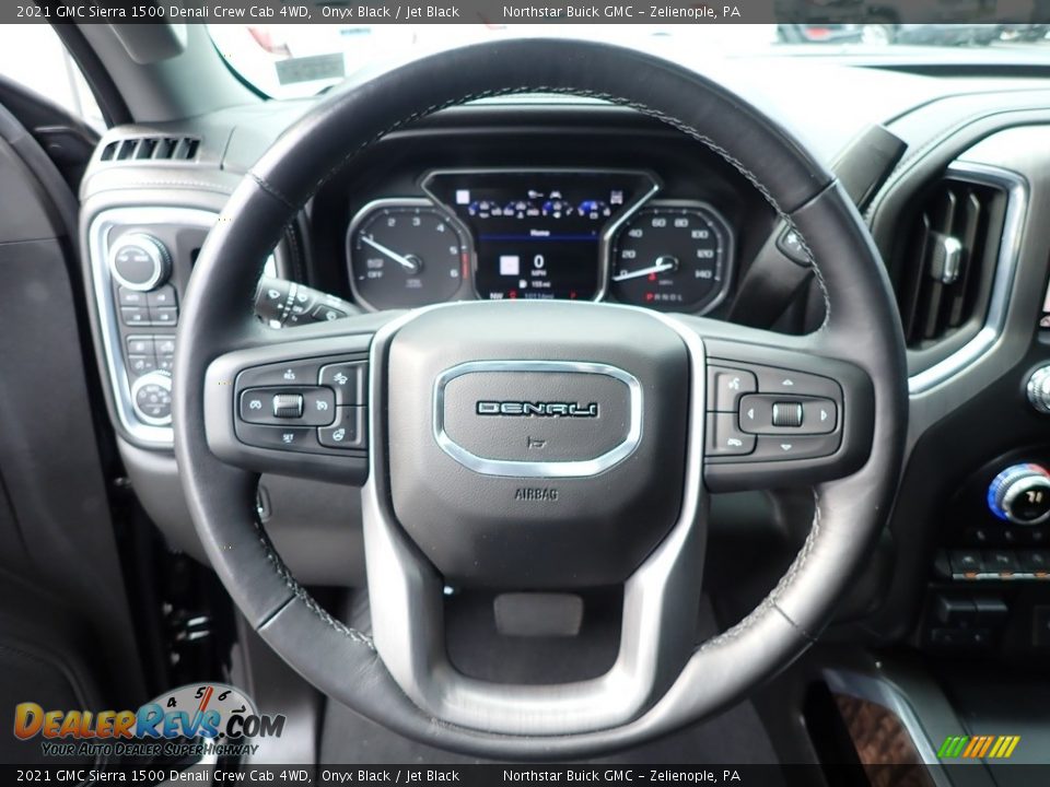 2021 GMC Sierra 1500 Denali Crew Cab 4WD Steering Wheel Photo #19