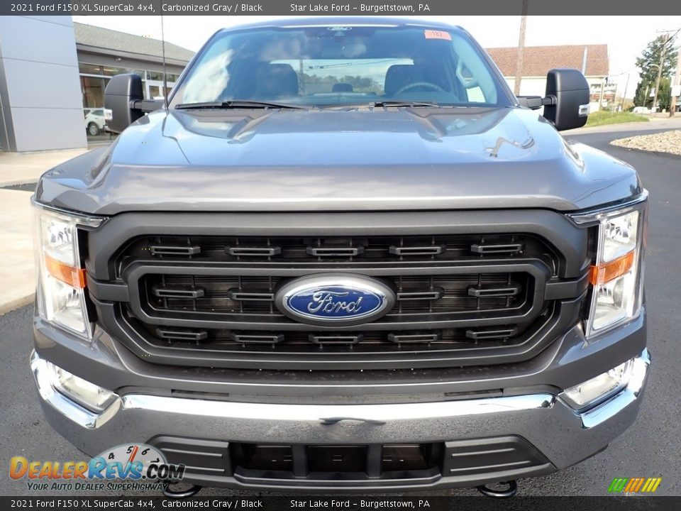 2021 Ford F150 XL SuperCab 4x4 Carbonized Gray / Black Photo #8