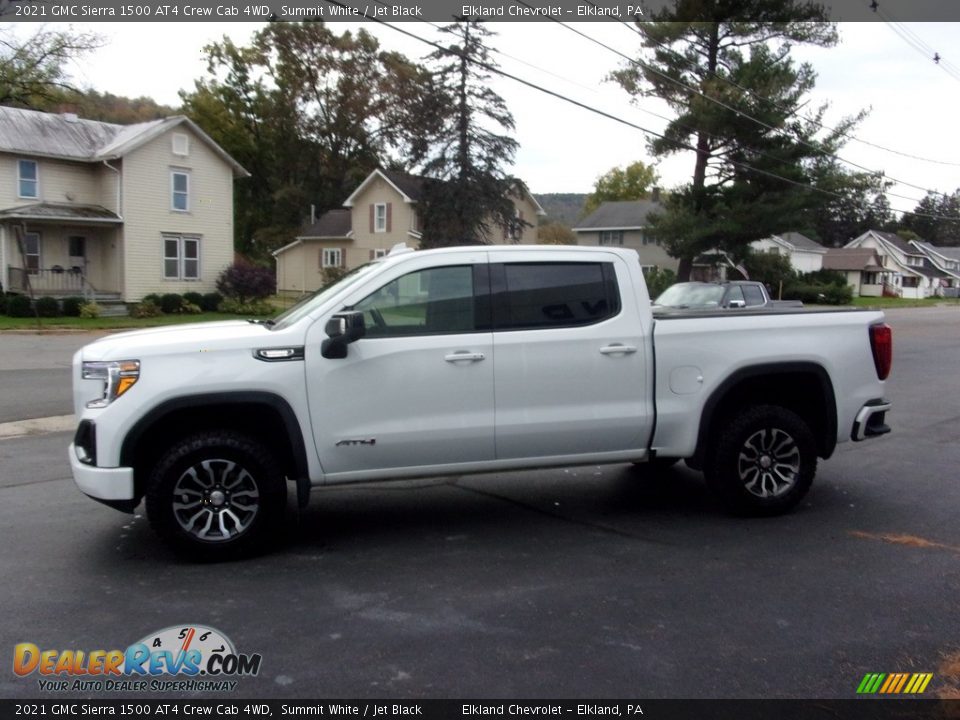 Summit White 2021 GMC Sierra 1500 AT4 Crew Cab 4WD Photo #6