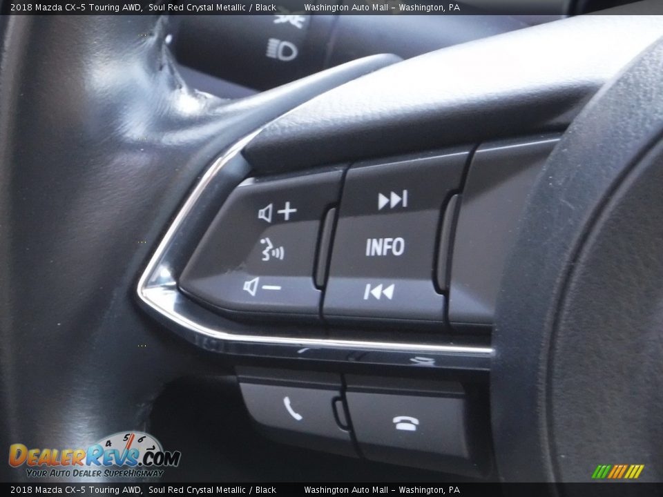 2018 Mazda CX-5 Touring AWD Soul Red Crystal Metallic / Black Photo #24