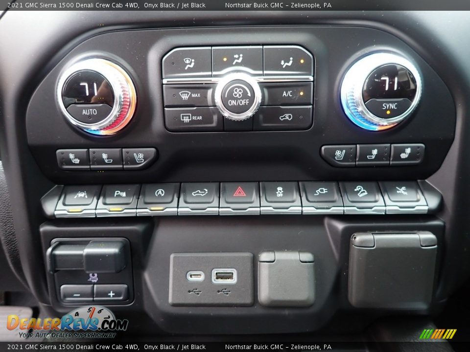 Controls of 2021 GMC Sierra 1500 Denali Crew Cab 4WD Photo #24