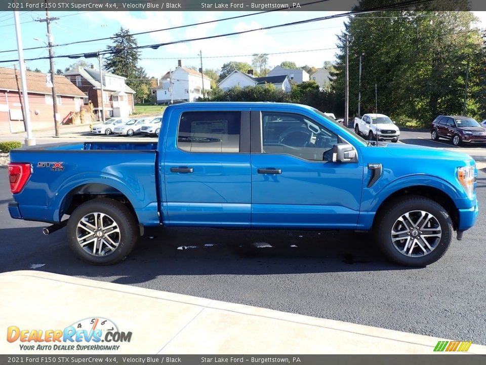 Velocity Blue 2021 Ford F150 STX SuperCrew 4x4 Photo #6