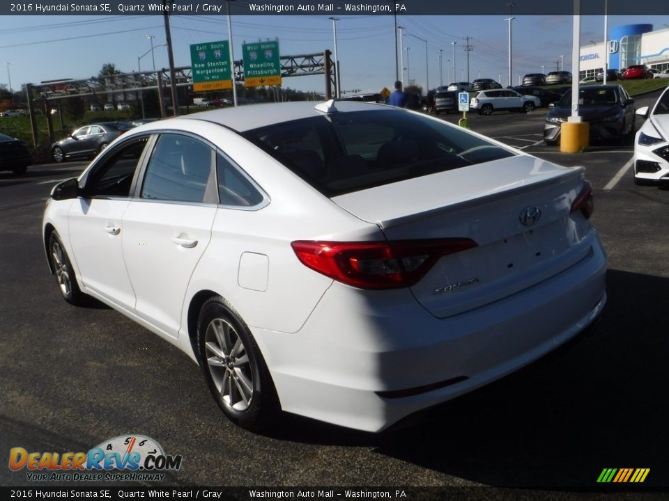 2016 Hyundai Sonata SE Quartz White Pearl / Gray Photo #5