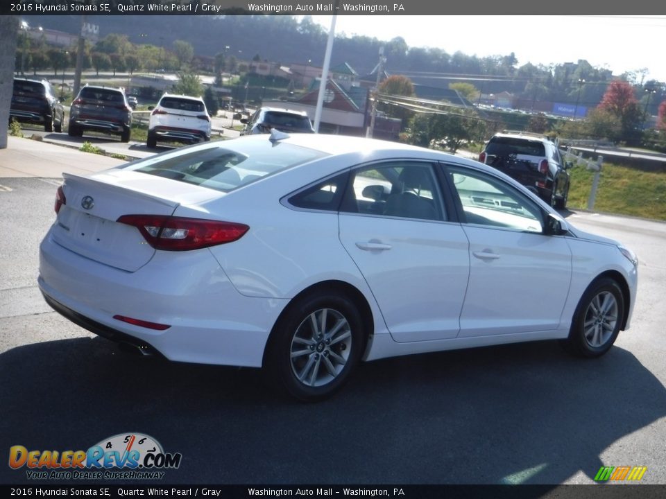 2016 Hyundai Sonata SE Quartz White Pearl / Gray Photo #7