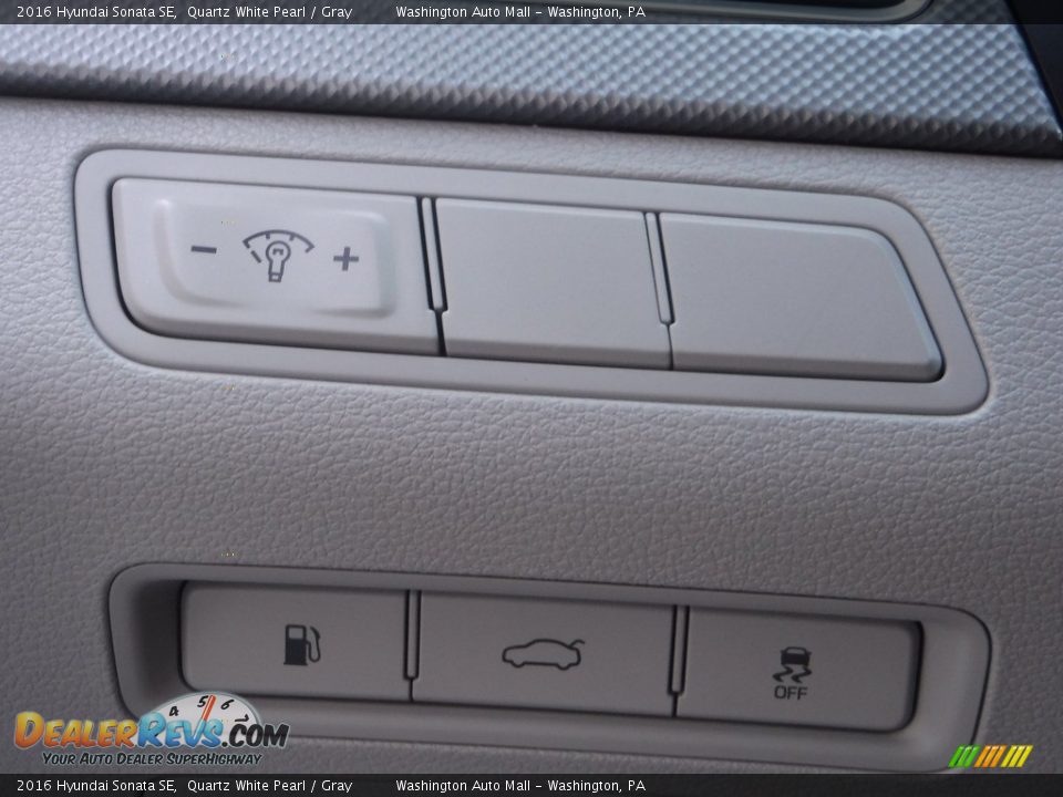 2016 Hyundai Sonata SE Quartz White Pearl / Gray Photo #17