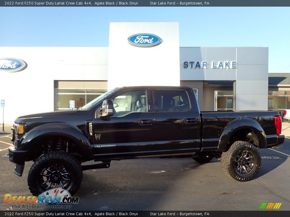 2022 Ford F250 Super Duty Lariat Crew Cab 4x4 Agate Black / Black Onyx Photo #1