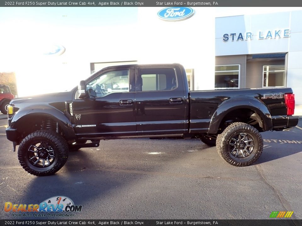 2022 Ford F250 Super Duty Lariat Crew Cab 4x4 Agate Black / Black Onyx Photo #2