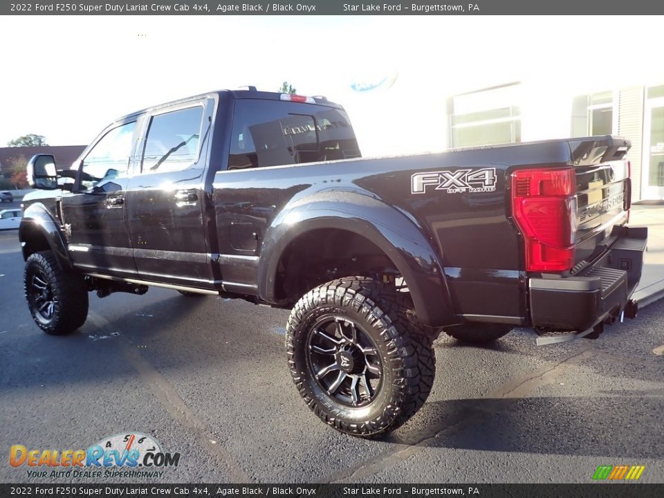 2022 Ford F250 Super Duty Lariat Crew Cab 4x4 Agate Black / Black Onyx Photo #3