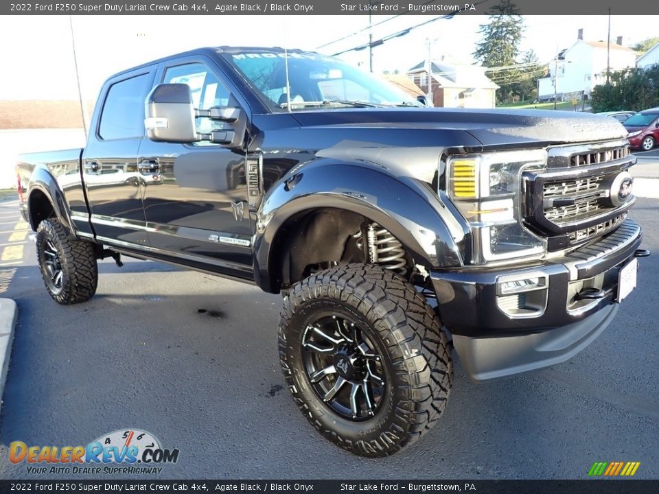 2022 Ford F250 Super Duty Lariat Crew Cab 4x4 Agate Black / Black Onyx Photo #6