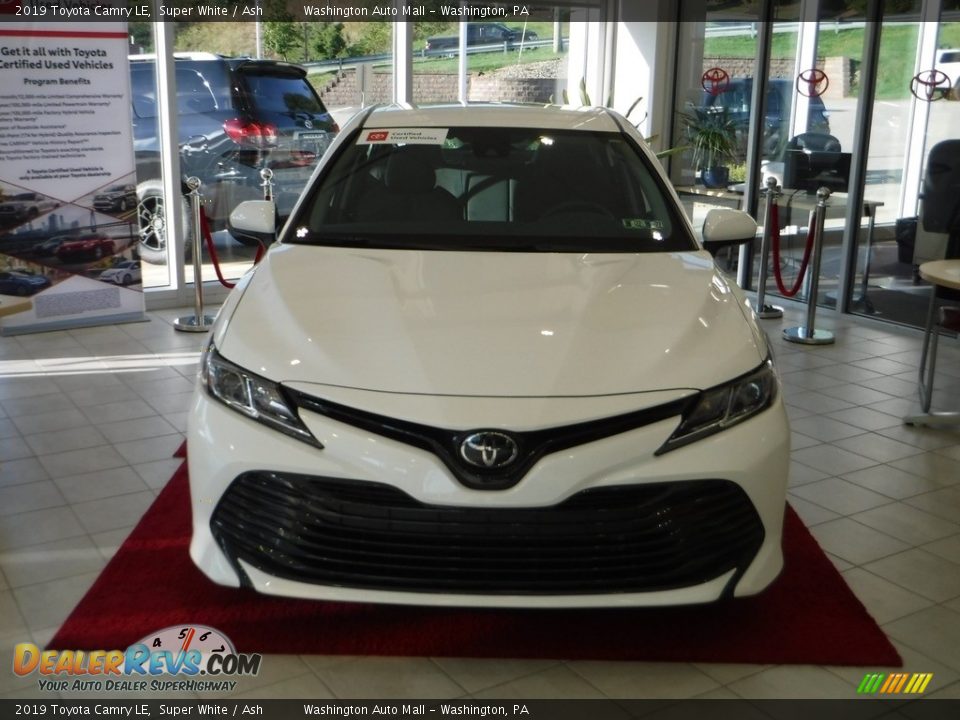 2019 Toyota Camry LE Super White / Ash Photo #11