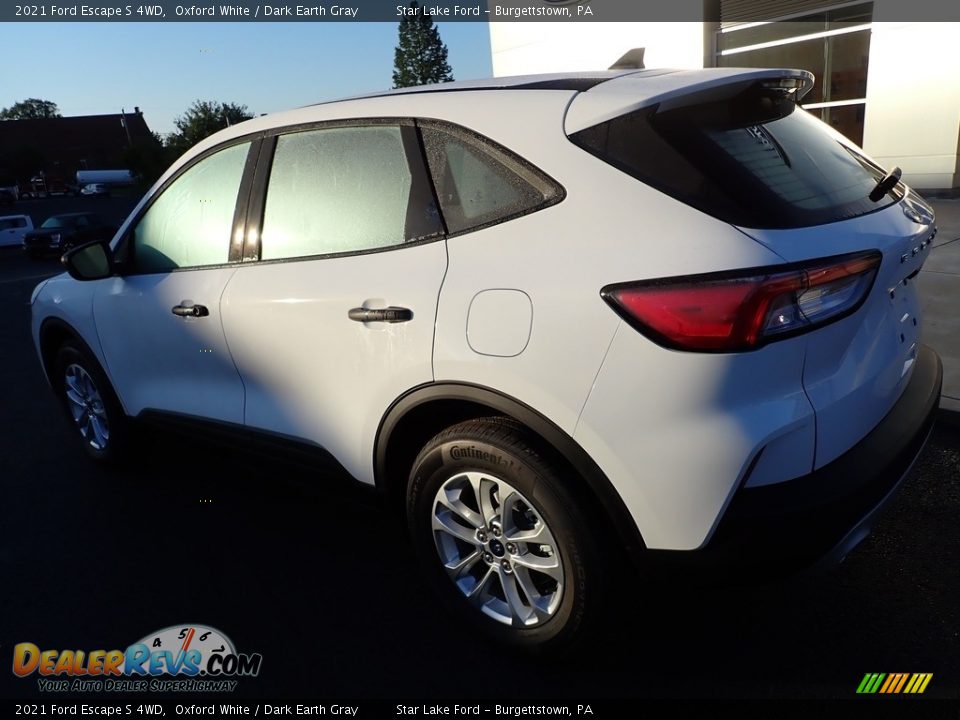 2021 Ford Escape S 4WD Oxford White / Dark Earth Gray Photo #3