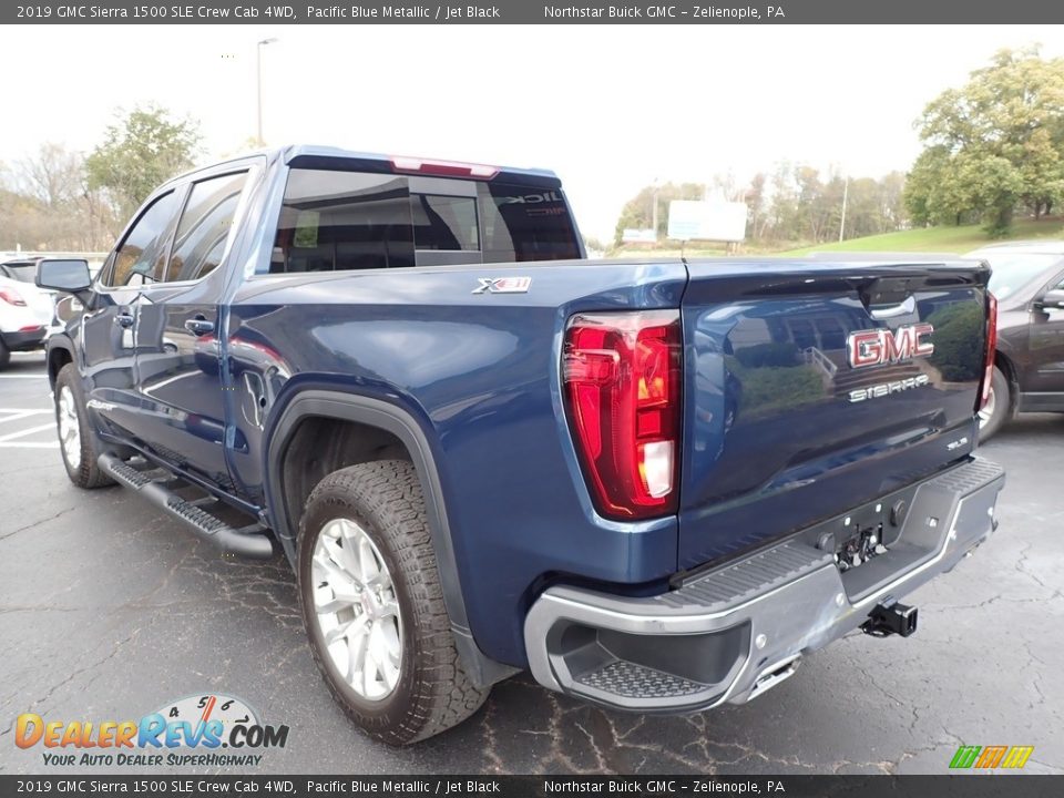 2019 GMC Sierra 1500 SLE Crew Cab 4WD Pacific Blue Metallic / Jet Black Photo #11