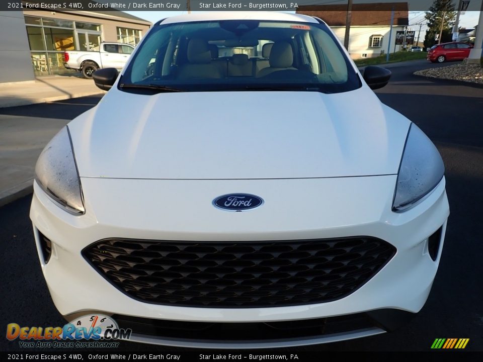 2021 Ford Escape S 4WD Oxford White / Dark Earth Gray Photo #8