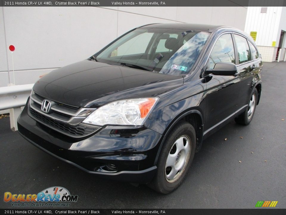 2011 Honda CR-V LX 4WD Crystal Black Pearl / Black Photo #3