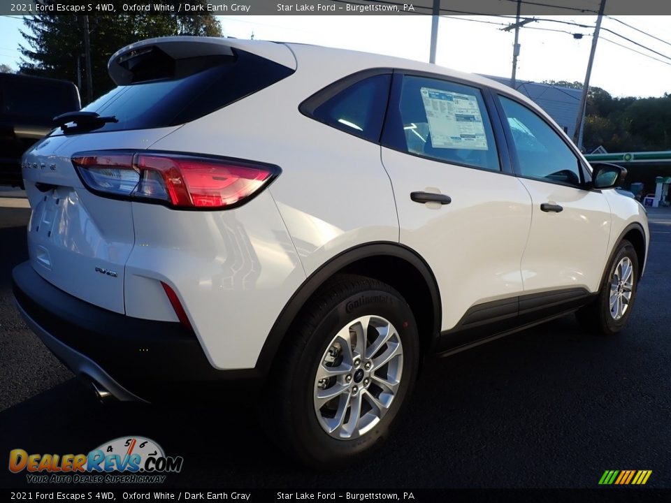 2021 Ford Escape S 4WD Oxford White / Dark Earth Gray Photo #9