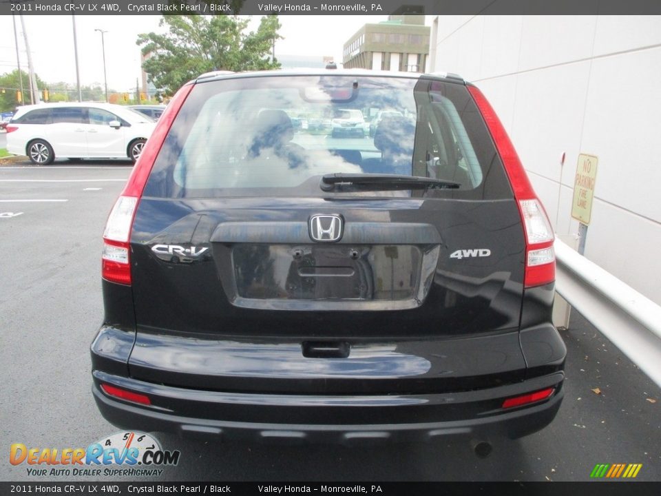 2011 Honda CR-V LX 4WD Crystal Black Pearl / Black Photo #5