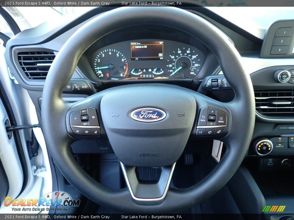 2021 Ford Escape S 4WD Steering Wheel Photo #18