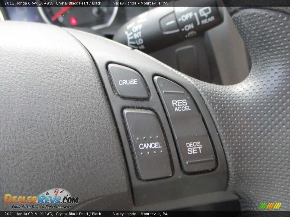 2011 Honda CR-V LX 4WD Crystal Black Pearl / Black Photo #17