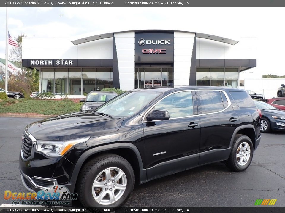 2018 GMC Acadia SLE AWD Ebony Twilight Metallic / Jet Black Photo #1