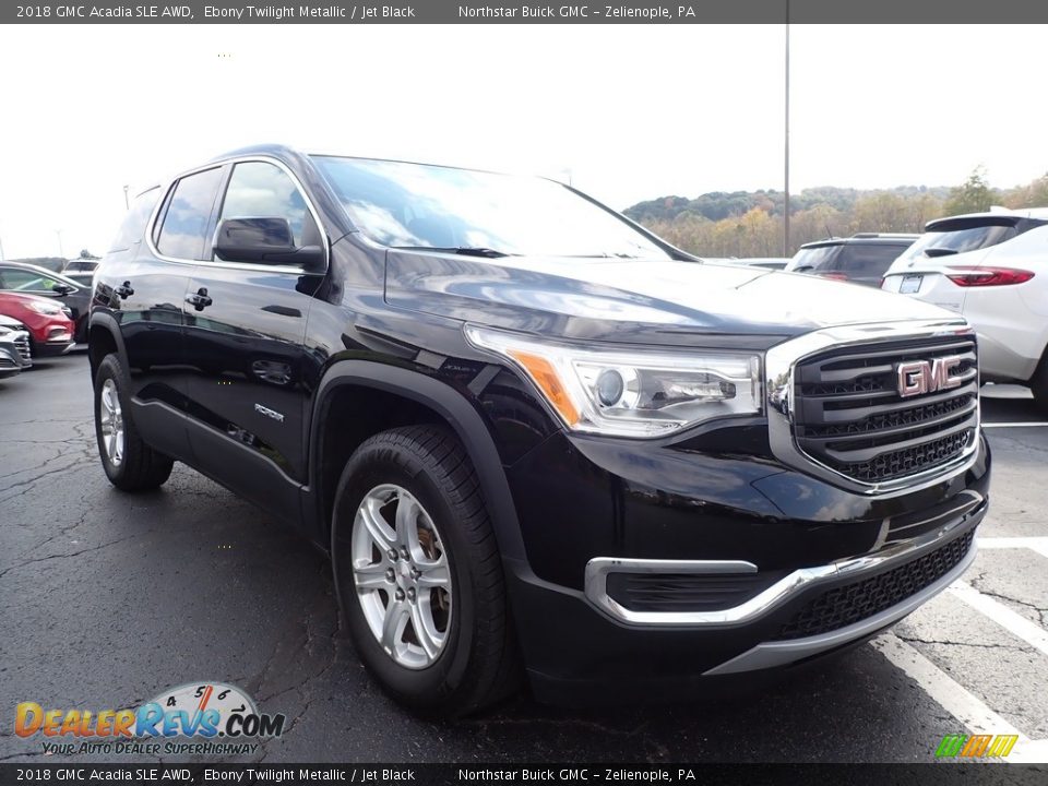 2018 GMC Acadia SLE AWD Ebony Twilight Metallic / Jet Black Photo #4