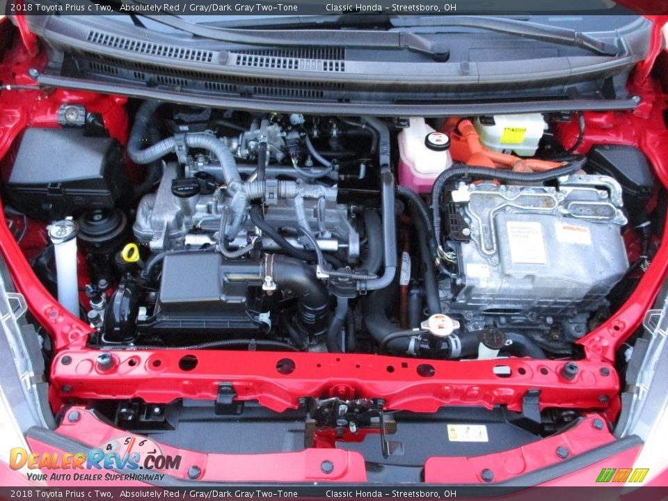 2018 Toyota Prius c Two 1.5 Liter DOHC 16-Valve VVT-i 4 Cylinder Gasoline/Electric Hybrid I4 16V Engine Photo #14