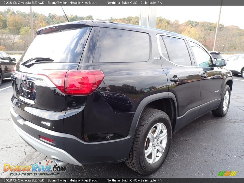 2018 GMC Acadia SLE AWD Ebony Twilight Metallic / Jet Black Photo #9