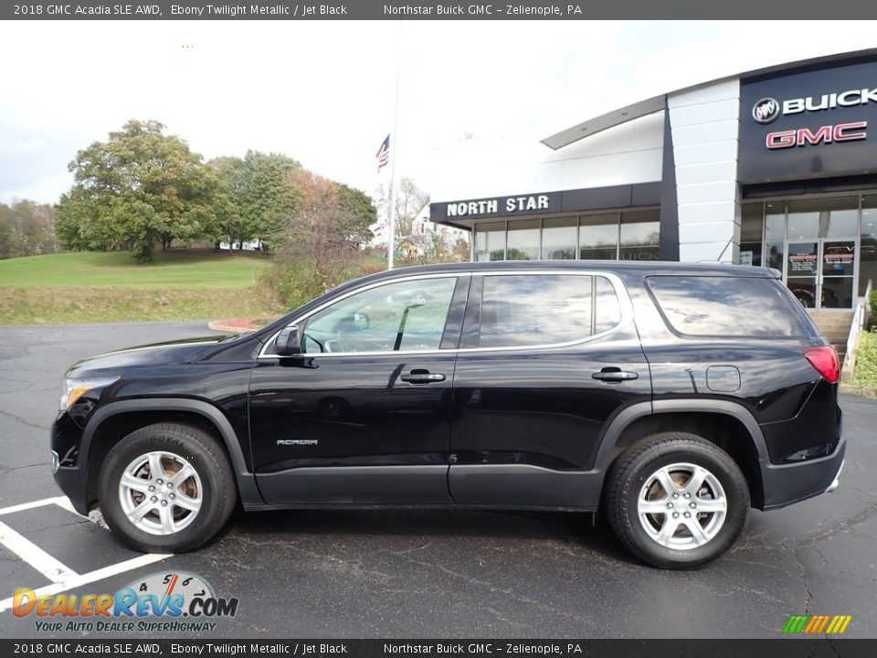 2018 GMC Acadia SLE AWD Ebony Twilight Metallic / Jet Black Photo #13