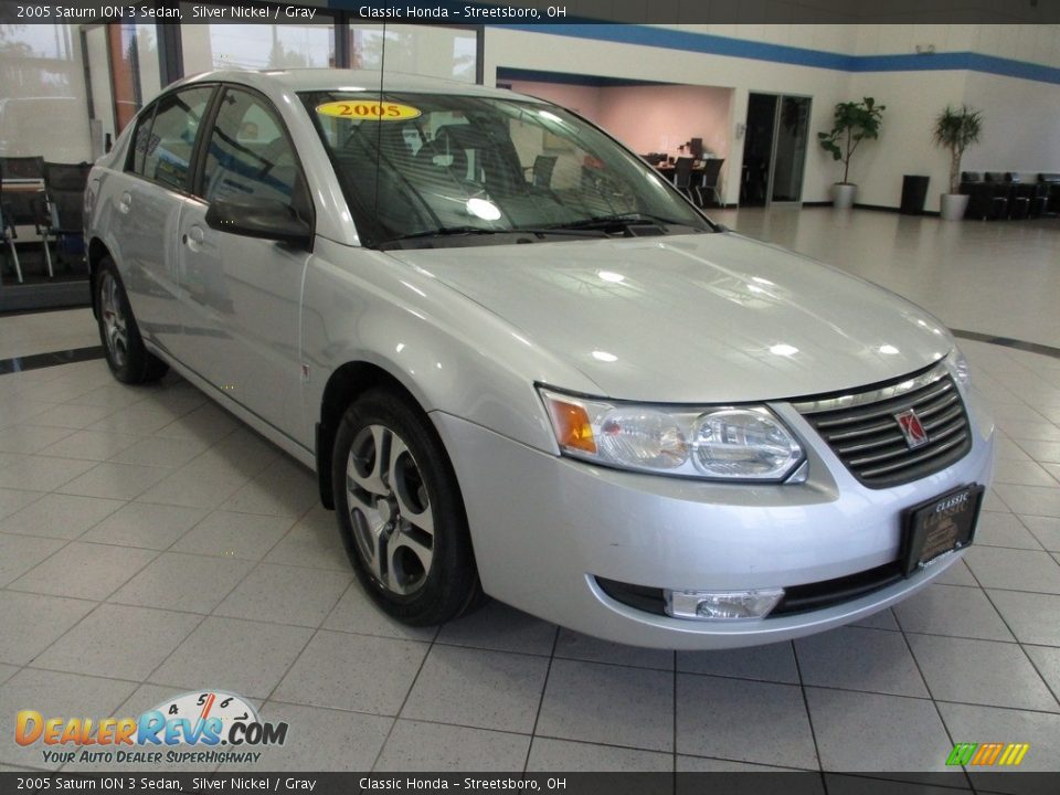 2005 Saturn ION 3 Sedan Silver Nickel / Gray Photo #3