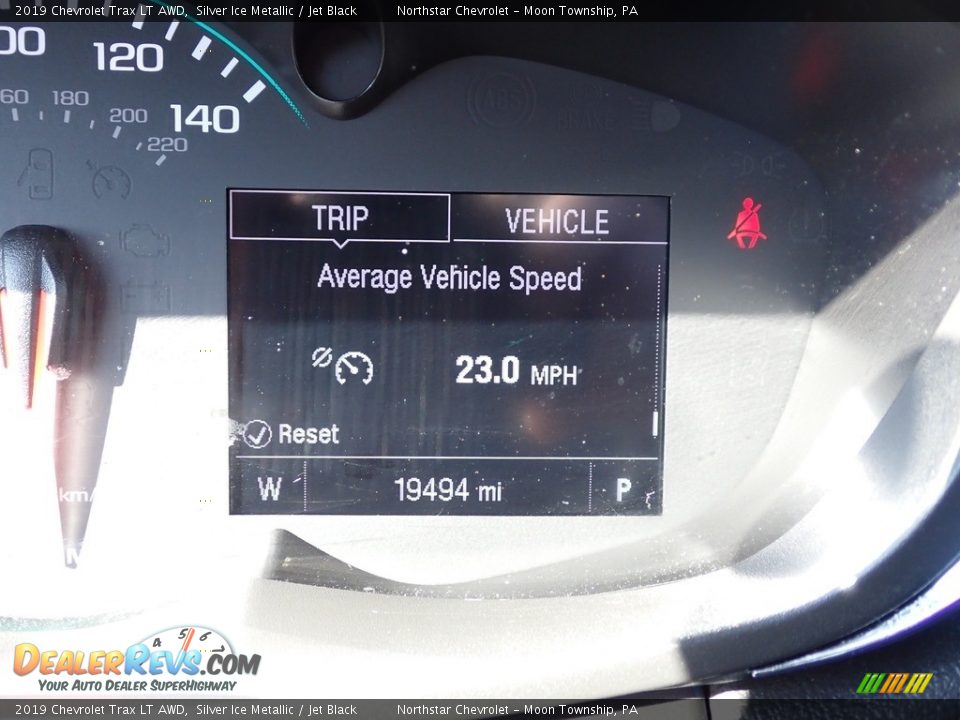 2019 Chevrolet Trax LT AWD Silver Ice Metallic / Jet Black Photo #29