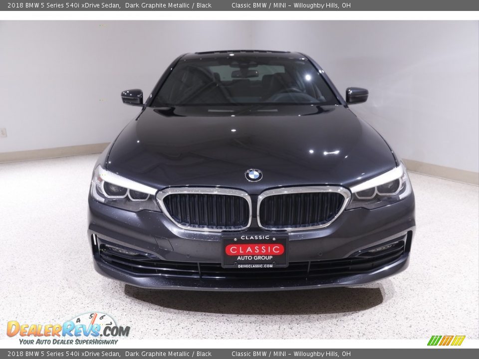 2018 BMW 5 Series 540i xDrive Sedan Dark Graphite Metallic / Black Photo #2