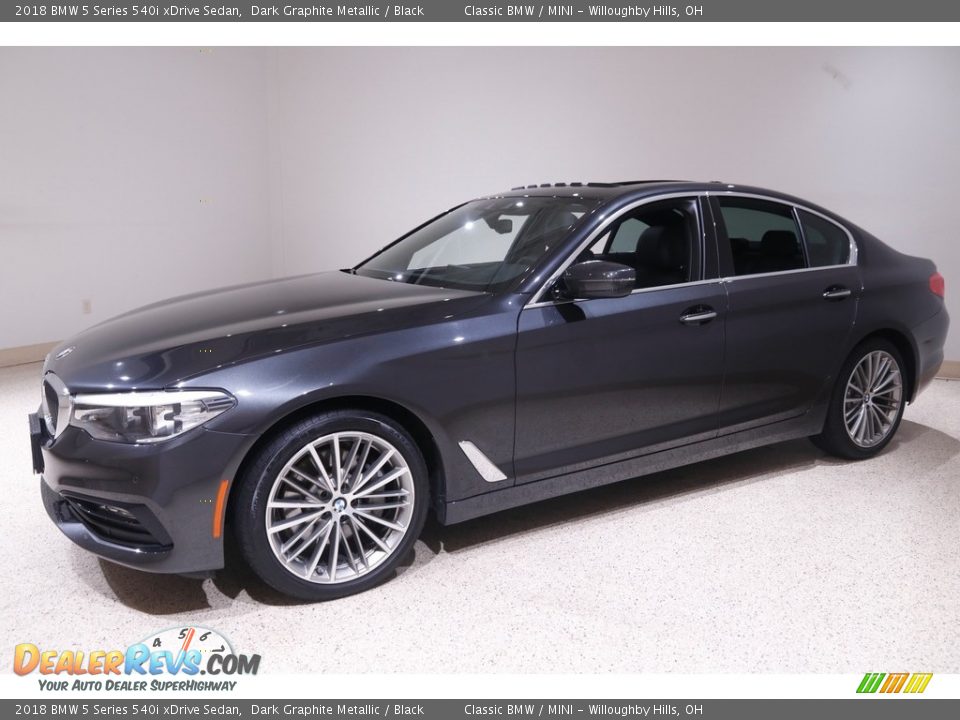 2018 BMW 5 Series 540i xDrive Sedan Dark Graphite Metallic / Black Photo #3