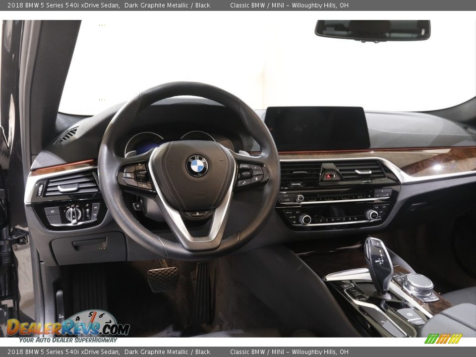 2018 BMW 5 Series 540i xDrive Sedan Dark Graphite Metallic / Black Photo #6