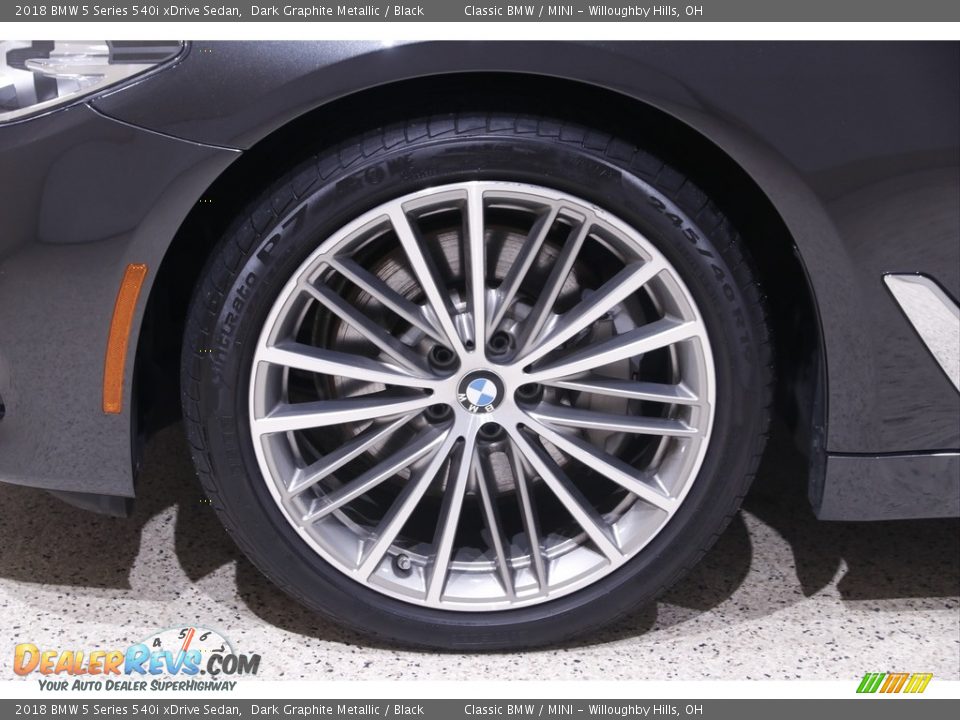 2018 BMW 5 Series 540i xDrive Sedan Dark Graphite Metallic / Black Photo #23