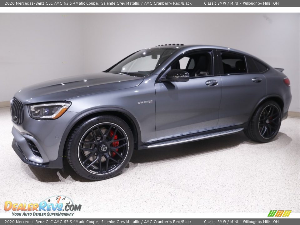 Front 3/4 View of 2020 Mercedes-Benz GLC AMG 63 S 4Matic Coupe Photo #3